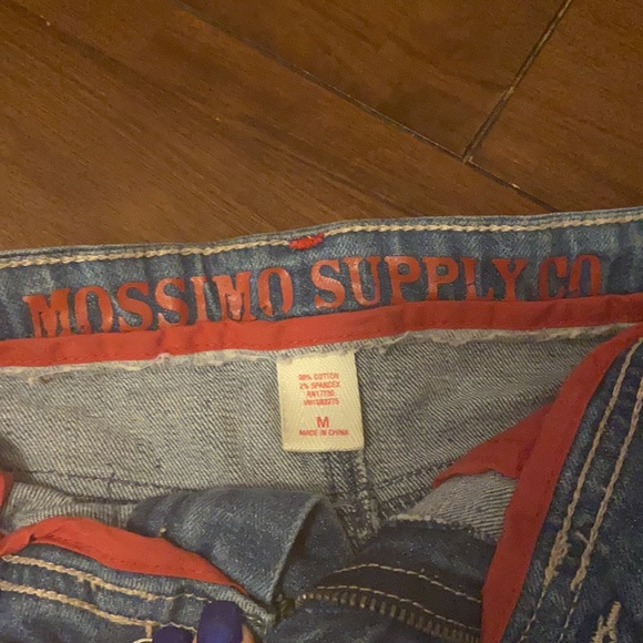 Size M Mossimo Denim Skirt with GA Bulldogs ruffled print on the bottom. - Picture 2 of 3